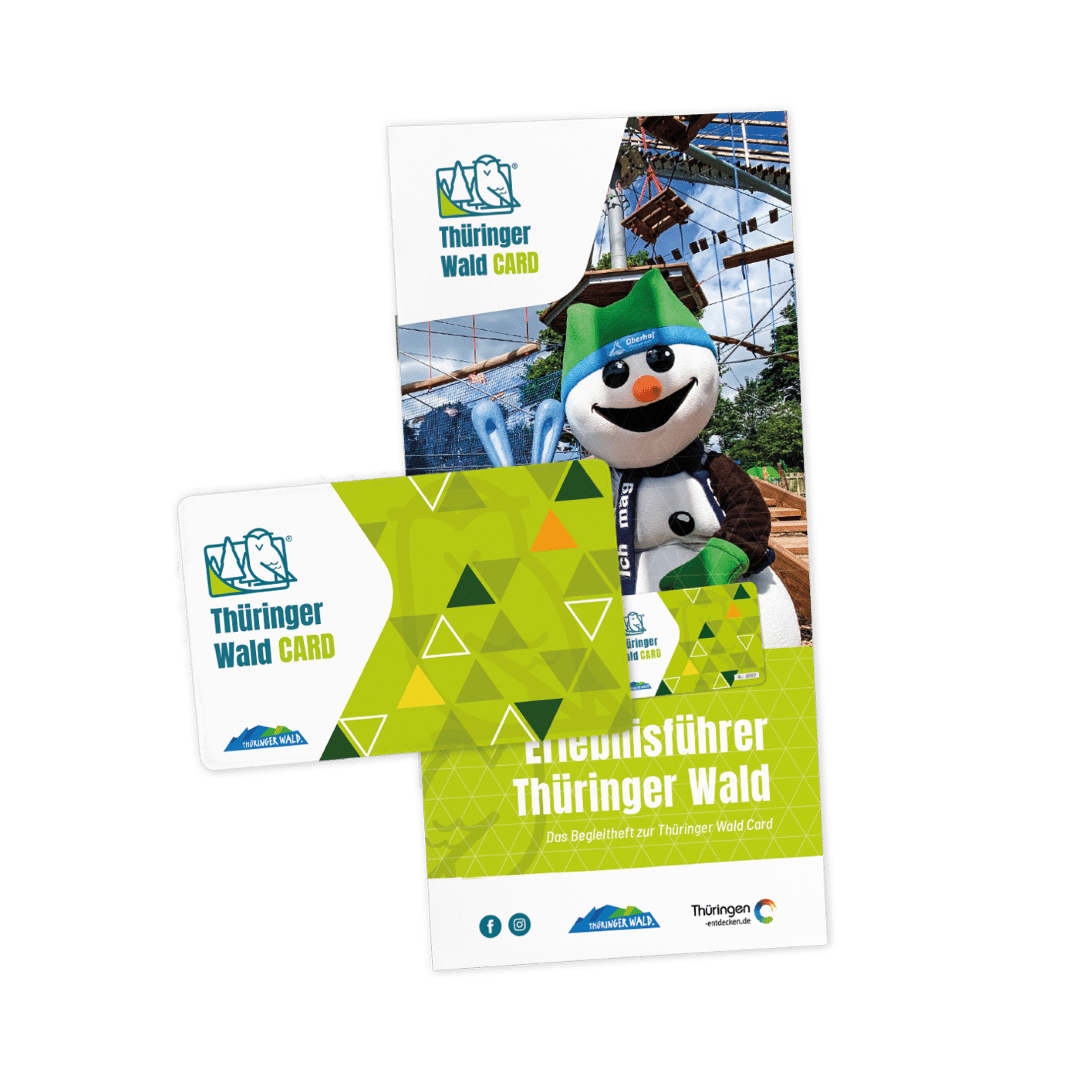 Angebot: 30% Ermäßigung (10,00 € statt 15,00 €) bei Kauf der Thüringer Wald Card